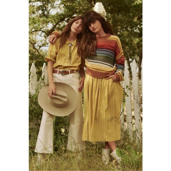 πTHE GREAT.π The Laurel Dress ~ Sunburst Stripes Size 1 Small - Picture 8 of 16